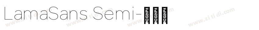 LamaSans Semi字体转换